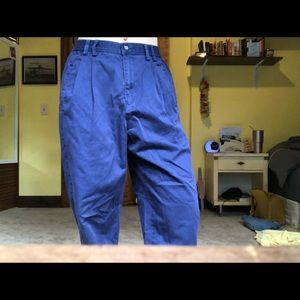 blue trousers